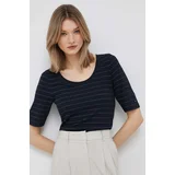 Tommy Hilfiger Kratka majica ženski, mornarsko modra barva