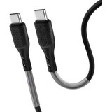forcell karbonski kabel Type C v Type C 3.0 QC Power Delivery PD60W CB-02C črn 1 meter | Shoptok.si