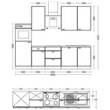 Flex-Well Kuhinjski Blok Z Aparati Avila, Magnolija, Barva Hrasta | Shoptok.si