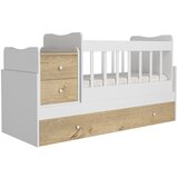 Kalune Design Bela/naravna otroška posteljica s prostorom za shranjevanje Sansa – Cene