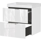Germania Bijeli zidni ormarić za ispod umivaonika u sjajnom dekoru 61x65 cm Celano – | shoptok.hr