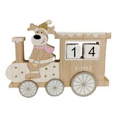 Ena Novogodišnji dekorativni drveni kalendar 18x2x13cm | Eponuda.com