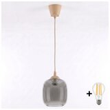 Brilagi LED luster na sajli R GLASS 1xE27/60W/230V prečnik 14 cm bež/dimno siva Cene