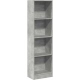 vidaXL Knjižna omara betonsko siva 40x24x143 cm inženirski les | Shoptok.si