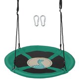  Gugalnica gnezdo premera 100 cm z nastavljivimi vrvmi, viseča gugalnica, otroška gugalnica, zelena | Shoptok.si