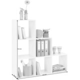 XORA REGAL 112/114/35 cm bela | Shoptok.si