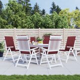  Jastuci za stolice 6 kom prošarano boja vina 120x50x4cm tkanine | shoptok.hr
