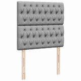 vidaXL Okvir kreveta s madracima svijetlosivi 160x200cm od tkanine | shoptok.hr