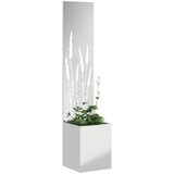  Privatnost u vrtu Srebrno 32 x 32 x 150 cm Pocinčani čelik | shoptok.hr
