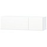 Maison Chic TV omarica - TV stojalo - Televizijska omarica inženirski les 120x40x34 cm visok sijaj bela, (21702390) | Shoptok.si