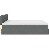  Otomanski krevet s madracem tamnosivi 160x200cm od tkanine | shoptok.hr