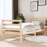 vidaXL Posteljni okvir iz trdnega lesa 75x190 cm 2FT6 Cene