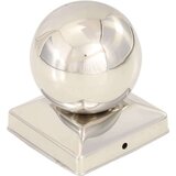 vidaXL Pokrovčki za stebričke 6 kosov krogla nerjaveče jeklo 91x91 mm | Shoptok.si