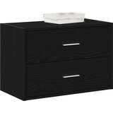 vidaXL Omara z 2 predaloma črna hrast 60x31x40 cm inženirski les Cene