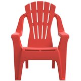  Vrtne stolice za djecu 2kom crvene 37x34x44cm PP izgled drva | shoptok.hr