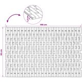  Tapeti za kupatilo Prirodna 65 x 100 cm Čvrsto drvo akacije | shoptok.hr