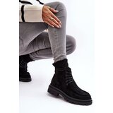 Boto marka niezdefiniowana Women's Trapper Boots With Zip Black Apolosi Cene