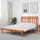  Krevetna konstrukcija Vosak smeđa 205,5 x 145,5 x 100 cm | shoptok.hr