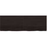  Kupaonska radna ploča tamnosmeđa 180x60x(2-6) cm tretirano drvo | shoptok.hr