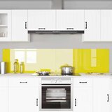 vidaXL Zaščita za kuhinjo 2 pcs Rumena 110 x 50 cm kaljeno steklo | Shoptok.si