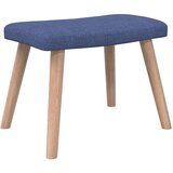  Stolica za opuštanje sa stolcem plava od tkanine | shoptok.hr
