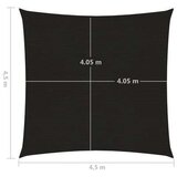  Jedro za zaštitu od sunca 160 g/m² crno 4 5 x 4 5 m HDPE | shoptok.hr