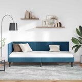  Kutni okvir kreveta s uzglavljem Plava 80 cm x 200 cm Baršun | shoptok.hr