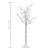  Božićno drvce 128 LED žarulja 1,2 m tople bijele izgled vrbe | shoptok.hr