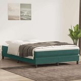Box spring postelja brez vzmetnico temno zelena 160x220cm žamet, (21791302) Cene
