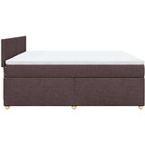 vidaXL Krevet s oprugama i madracem tamnosmeđi 180x200 cm tkanina | shoptok.hr