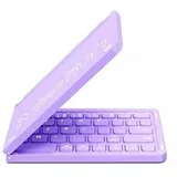 BTK001 sklopiva, punjiva bež.tastatura, ljubičasta