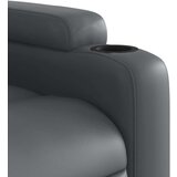 vidaXL Naslanjač siv, umetno usnje | Shoptok.si