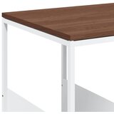  Bočni stolić s kotačima bijeli 55x36x63,5 cm konstruirano drvo | shoptok.hr