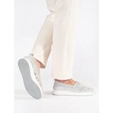 GOODIN Silver shoes made of natural leather | shoptok.hr
