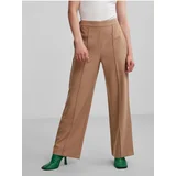 Pieces Brown Ladies Striped Wide Pants Bossy - Women