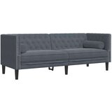 vidaXL Dijamantni Tamno siva 194 x 74.5 x 70.5 cm Baršun | shoptok.hr