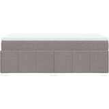vidaXL Box spring postelja z vzmetnico taupe 90x200 cm blago | Shoptok.si