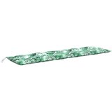 Jastuk za vrtnu klupu s uzorkom lišća 200x50x7 cm Oxford tkanina | shoptok.hr