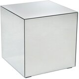 Ellos Home Steklena stranska mizica 45,5x45,5 cm Cube – Cene