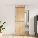  Klizna vrata 70 x 210 cm Čvrsta borovina (neobrađena) | shoptok.hr