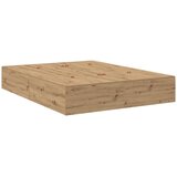  Krevet s ladicama s pohranom Umjetnički hrast 150 x 200 cm | shoptok.hr