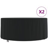 Maison Chic Prevleka za zunanjo pohištvo - Prevleka za vrtno pohištvo 2 kosa Ø 182x71 cm 420D oxford, (21795143) | Shoptok.si
