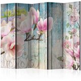  Paravan u 5 dijelova - Pink Flowers on Wood II [Room Dividers] 225x172 Cijene