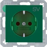 Berker SCHUKO vtičnica sijajno zelena 47238903, (21268798) | Shoptok.si