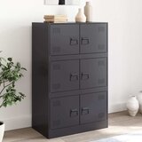 Maison Chic Komoda - Predalnik črna 67x39x107 cm jeklo, (21715960) | Shoptok.si