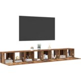 vidaXL Komplet TV omaric 4 pcs Staro les Srednja 30 x 60 x 30.5 cm | Shoptok.si