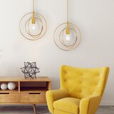 Toolight metalna prstenasta stropna svjetiljka zlato APP286-1CP | shoptok.hr
