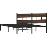  Okvir kreveta bez madraca s uzglavljem boja hrasta 140x190 cm | Eponuda.ba