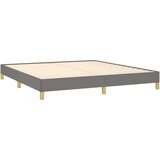  Box spring postelja z vzmetnico temno siva 180x200 cm blago, (20930419) | Shoptok.si