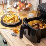Paket od 4 silikonske košare s ručkama za fritezu na vrući zrak i 2 kuhinjske četkice InnovaGoods | shoptok.hr